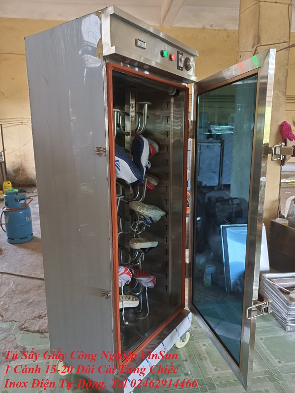 Máy Sấy Giày 1 Cánh 15 Đôi Giầy Diệt Khuẩn và Nấm Mốc Inox Điện VinSun Máy Sấy Giày 1 Cánh 15 Đôi Giầy Diệt Khuẩn và Nấm Mốc Inox Điện VinSun