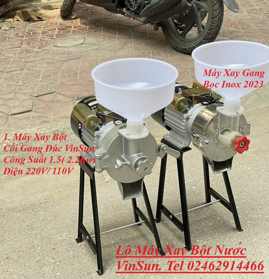 Máy Xay Bột Nước 2.2 Kw 50 Kg Gạo Mỗi Giơ ̀ VinSun Máy Xay Bột Nước 2.2 Kw 50 Kg Gạo Mỗi Giơ ̀ VinSun