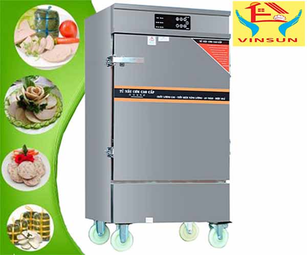 Tủ Hấp Giò Chả 12 Khay Gas Điện Tự Động Nhiệt VinSun Tủ Hấp Giò Chả 12 Khay Gas Điện Tự Động Nhiệt VinSun