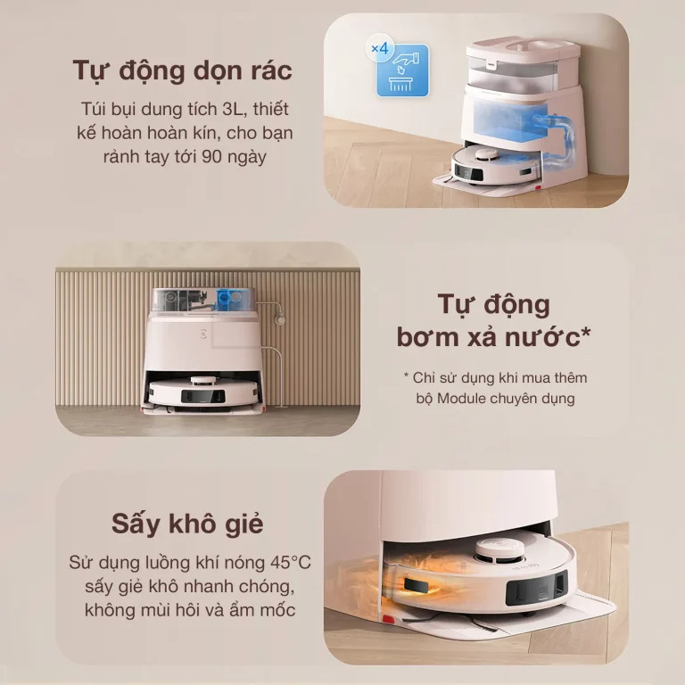 Robot Hút Bụi Lau Nhà Ecovacs T30 Pro Omni Deebot Robot Hút Bụi Lau Nhà Ecovacs T30 Pro Omni Deebot